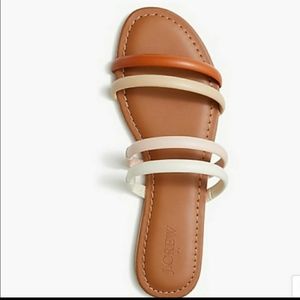 J Crew Strappy Sandals in Nude - NWT